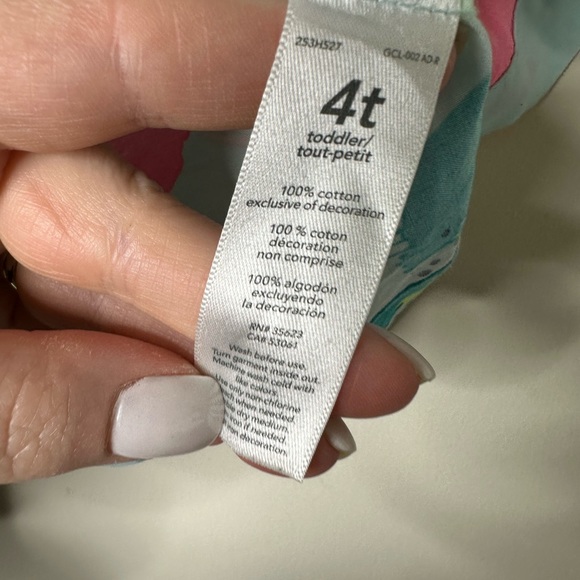 Carter's Multicolor Abstract Tank Girls 4T - Picture 3 of 5